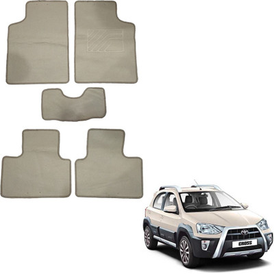 Oshotto Fabric Standard Mat For  Toyota Etios Cross(Beige)