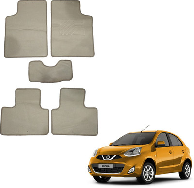 Oshotto Fabric Standard Mat For  Nissan Micra(Beige)