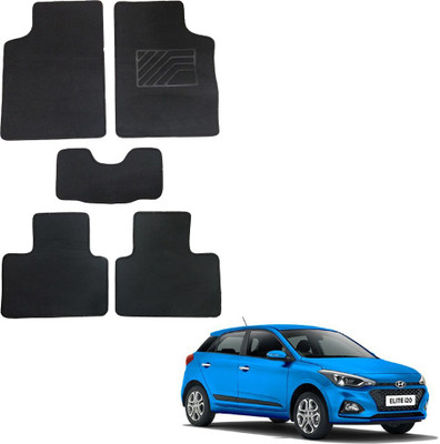 Oshotto Fabric Standard Mat For  Hyundai Elite i20(Black)