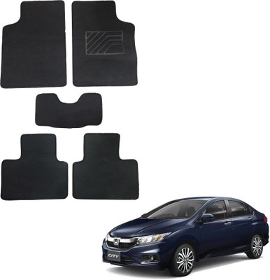 Oshotto Fabric Standard Mat For  Honda City ZX(Black)