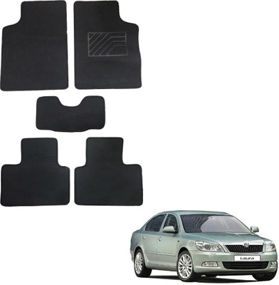 Oshotto Fabric Standard Mat For  Skoda Laura(Black)
