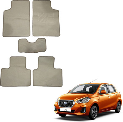 Oshotto Fabric Standard Mat For  Datsun Redi GO(Beige)