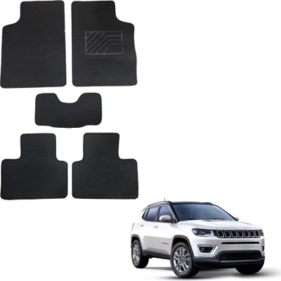 Oshotto Fabric Standard Mat For  Jeep Compass(Black)