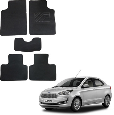 Oshotto Fabric Standard Mat For  Ford Aspire(Black)