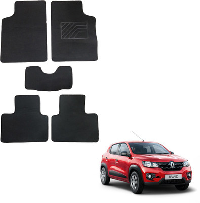 Oshotto Fabric Standard Mat For  Renault Kwid(Black)