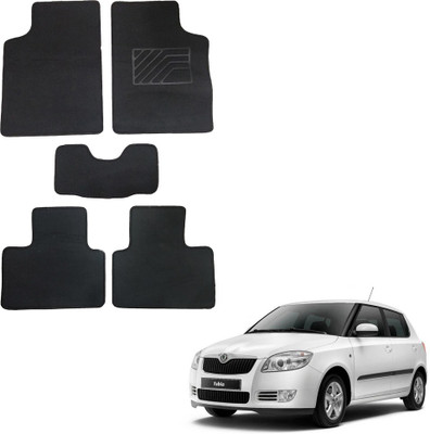 Oshotto Fabric Standard Mat For  Skoda Fabia(Black)