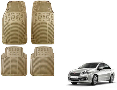 Auto Oprema Rubber Standard Mat For  Fiat Lenia(Beige)