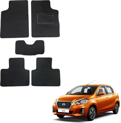 Oshotto Fabric Standard Mat For  Datsun Redi GO(Black)