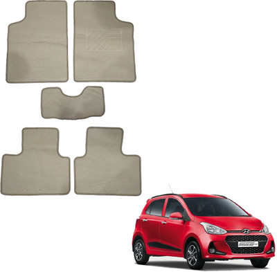 Oshotto Fabric Standard Mat For  Hyundai Grand i10(Beige)