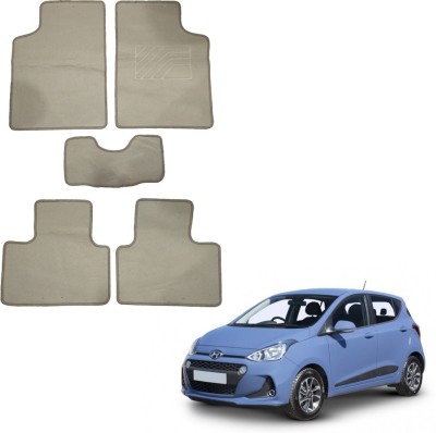 Oshotto Fabric Standard Mat For  Hyundai i10(Beige)