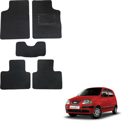Oshotto Fabric Standard Mat For  Hyundai Santro Xing(Black)