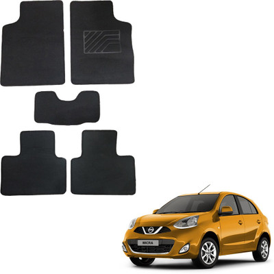Oshotto Fabric Standard Mat For  Nissan Micra(Black)