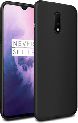 Outlier Back Cover for OnePlus 7(Black, Silicon)