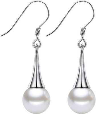 Silver Shoppee Silver Plated Fashion Pearl Alloy Drops & Danglers