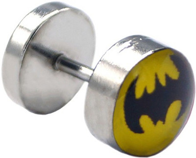 One Personal Care Batman Inspired Glossy Finish -full Classy Wear UBFJER505BTM Alloy Stud Earring, Plug Earring