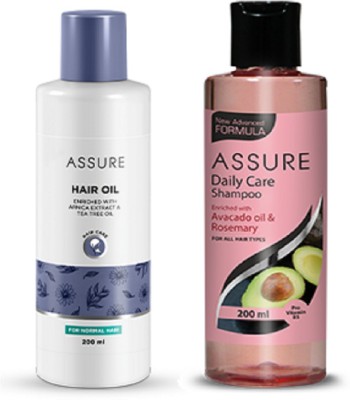 ASSURE Hair oil Enriched with arnica extract & tea tree oil with avocado shampoo Hair Oil(400 g)