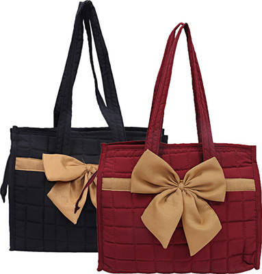 KUBER INDUSTRIES Women Multicolor Hand-held Bag(Pack of: 2)