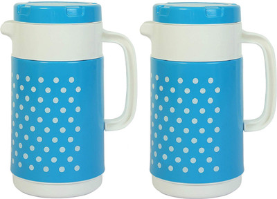 KUBER INDUSTRIES 1000 ml Plastic Flask(Pack of 2, Blue)