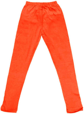 Indistar Legging For Girls(Orange Pack of 1)