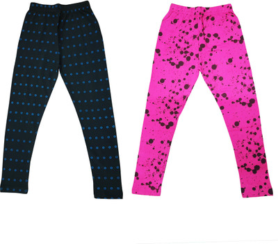 DIAZ Legging For Girls(Multicolor Pack of 2)