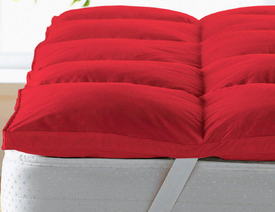 AVI Elastic Strap King Size Breathable, Stretchable Mattress Cover(Red)