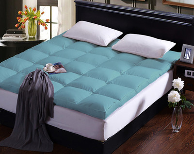 AVI Mattress Topper Double Size Breathable, Stretchable Mattress Cover(Multicolor)