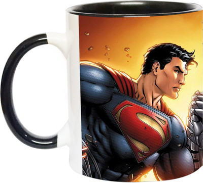 ARTBUG Superman - 2902 - BLK Ceramic Coffee Mug(350 ml)