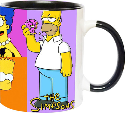 ARTBUG The Simpsons - 3452 - BLK Ceramic Coffee Mug(350 ml)