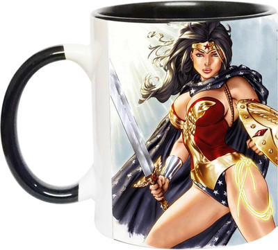 ARTBUG Wonder Woman - 3019 - BLK Ceramic Coffee Mug(350 ml)