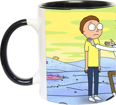 ARTBUG Rick And Morty - 3413 - BLK Ceramic Coffee Mug(350 ml)