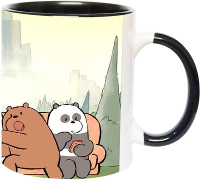 ARTBUG We Bare Bears - 3461 - BLK Ceramic Coffee Mug(350 ml)