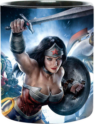 ARTBUG Wonder Woman - 3003 - BLK Ceramic Coffee Mug(350 ml)