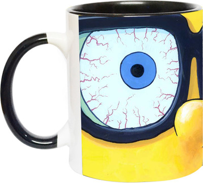 ARTBUG SpongeBob SquarePants - 3430 - BLK Ceramic Coffee Mug(350 ml)
