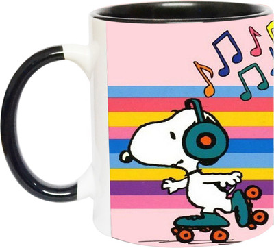 ARTBUG Snoopy - 3419 - BLK Ceramic Coffee Mug(350 ml)