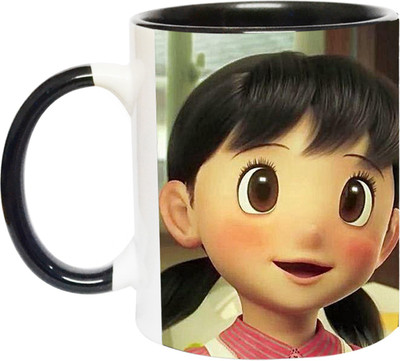 ARTBUG Doraemon - 3158 - BLK Ceramic Coffee Mug(350 ml)