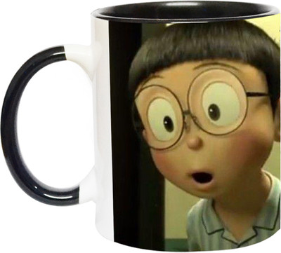 ARTBUG Doraemon - 3141 - BLK Ceramic Coffee Mug(350 ml)