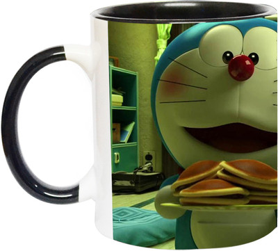ARTBUG Doraemon - 3156 - BLK Ceramic Coffee Mug(350 ml)
