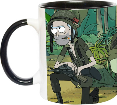 ARTBUG Rick And Morty - 3409 - BLK Ceramic Coffee Mug(350 ml)