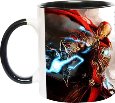 Ashvah Iron Man Superhero - 2773 - BLK Ceramic Coffee Mug(350 ml)