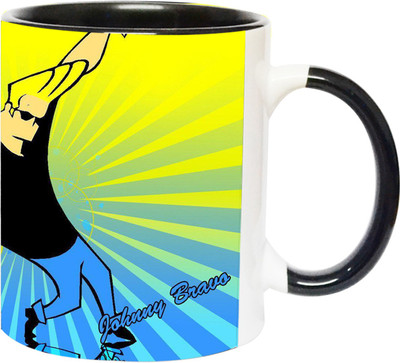 ARTBUG Johnny Bravo - 3245 - BLK Ceramic Coffee Mug(350 ml)