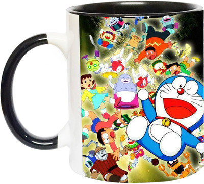 ARTBUG Doraemon - 3146 - BLK Ceramic Coffee Mug(350 ml)