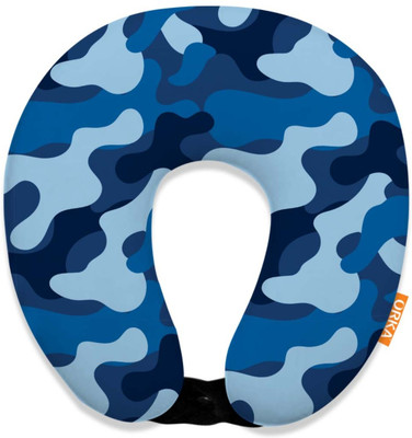 ORKA Digital Printed Spandex With Micro Beads U Neck Pillow(Multicolor)