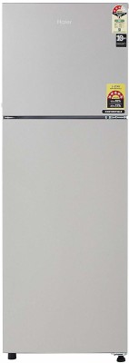 Haier 258 L Frost Free Double Door 2 Star Refrigerator(Silver, HRF-2783BMS-E)