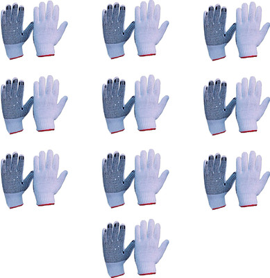 Spartan CottonDottGloves-Pk10 Kevlar  Safety Gloves(Pack of 20)