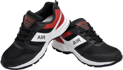 BEEROCK Oxygen Running Shoes For Men(Black, Red , 8)