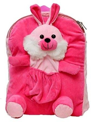 jassi toys Cute Rabbit Soft Toy for School Bag for Kids, Travelling Bag, Carry Bag, Picnic Bag School Bag(Pink, 8 inch)