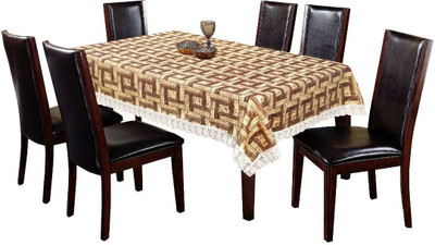 Bluegrass Printed 6 Seater Table Cover(Multicolor, PVC)