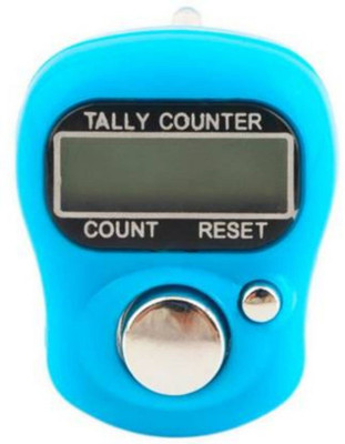 Sakar Mantra Jap Digital Finger Counting Machine (Sea Blue) Digital Tally Counter(Blue Pack of 1)