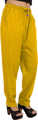 Lee Moda Regular Fit Women Yellow Trousers
