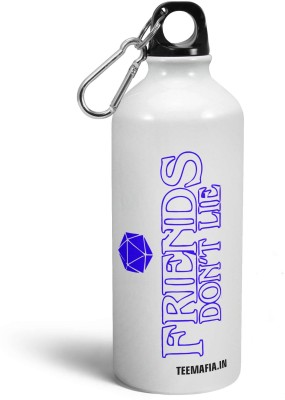 Tee Mafia Friends Don't Lie 600 ml Water Bottle(Set of 1, White)